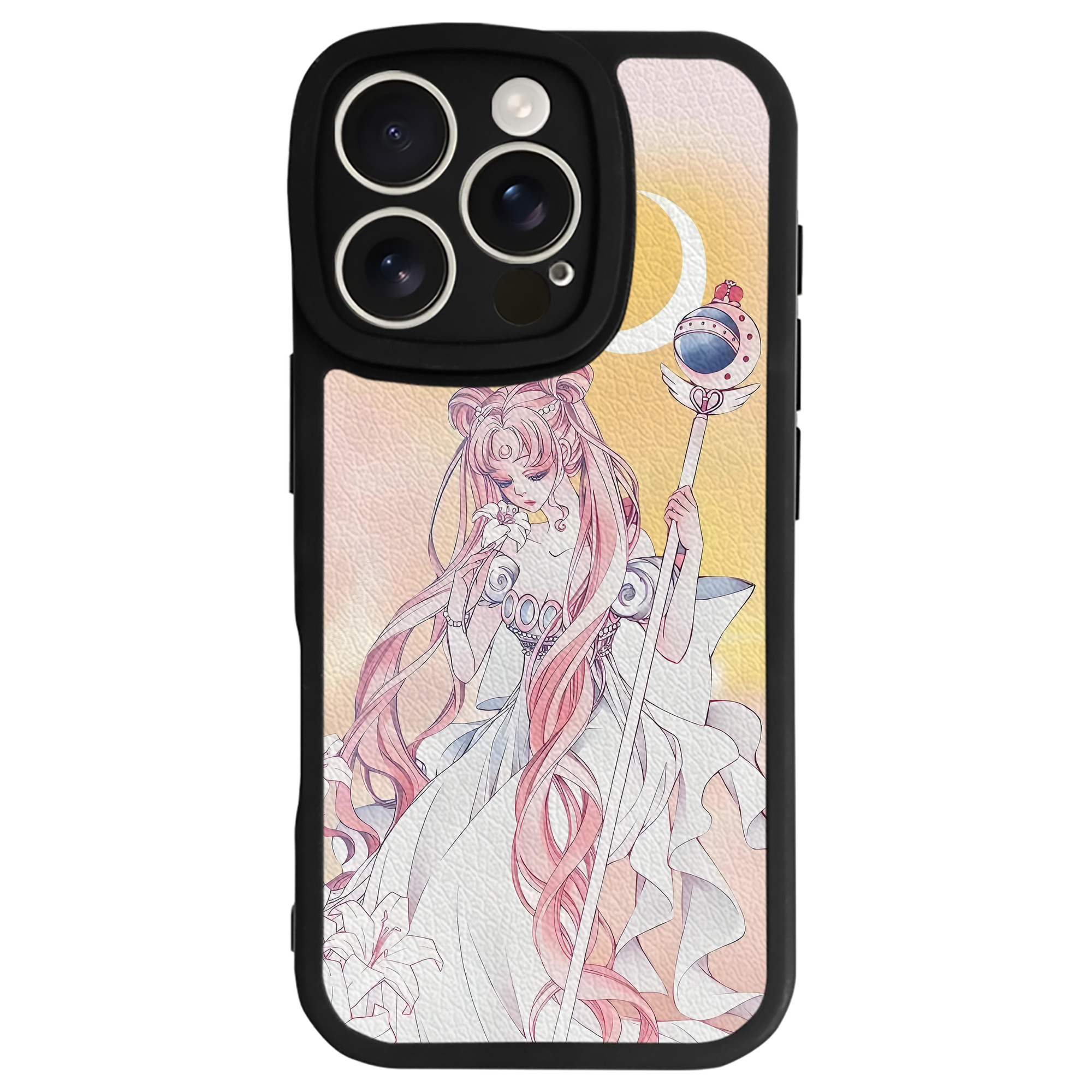 （画像用） 美少女戦士セーラームーン Sailor Moon 【iPhone 16シリーズ対応】シリコンスマホケース（レザー調） 材質：シリコン